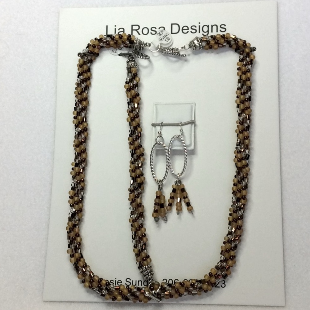 FINAL SALE PRICE Lia Rosa Designs Original Jewelry Set in Bronze +